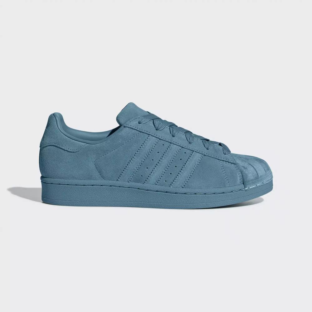 Adidas Superstar Tenis Azules Para Mujer (MX-46783)